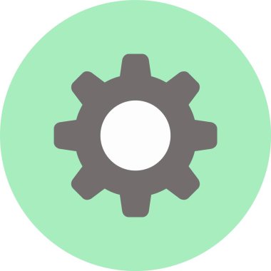 Ayarları düz daire simgesi