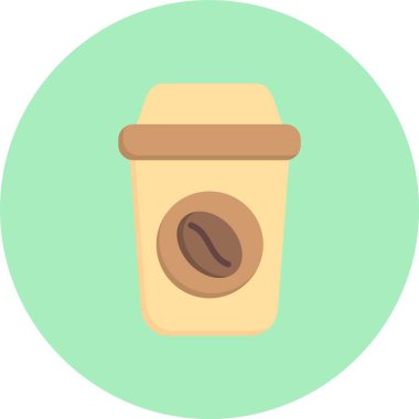 Kahve Düz Çember Simgesi