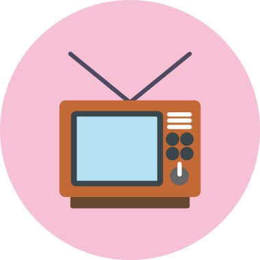 TV Düz Çember Simgesi