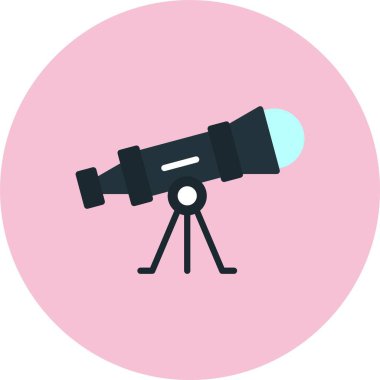 Teleskop Düz Çember Simgesi