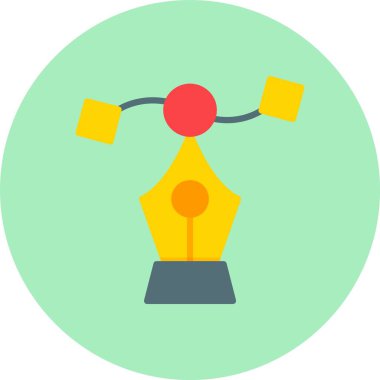 vektör düz daire simgesi