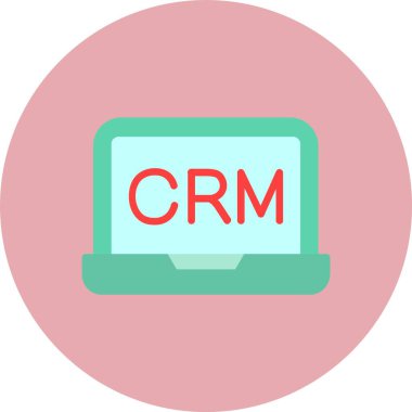 CRM Düz Çember Simgesi