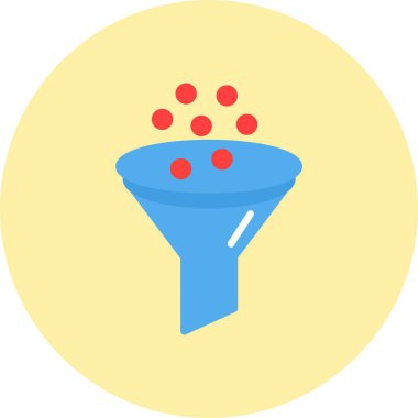 Filtre düz daire simgesi