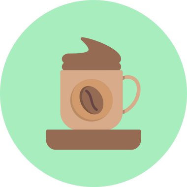 Cappucino Düz Çember Simgesi