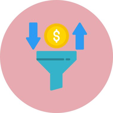 Filtre düz daire simgesi