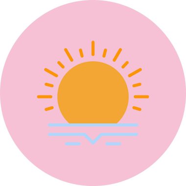 Güneş Düz Çemberi Simgesi