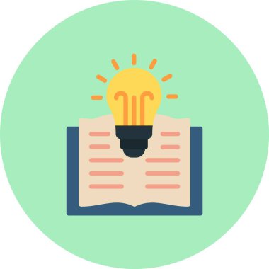 Bilgi Düz Çember Simgesi