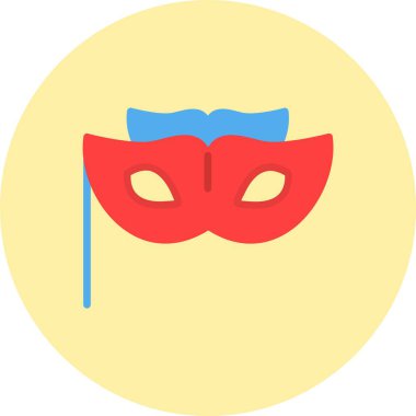 Göz Maskesi Düz Çember Simgesi