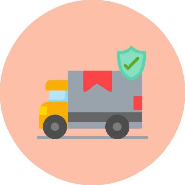 Teslimat Sigortası Düz Çember Simgesi