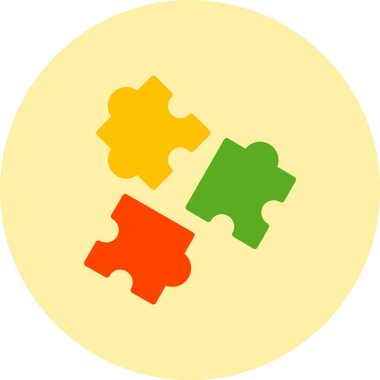 Bulmaca Düz Çember Simgesi