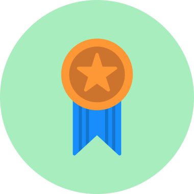 Madalya Düz Çember Simgesi