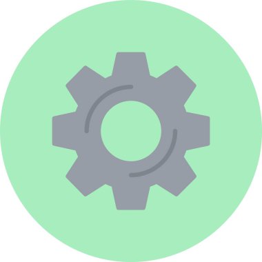 Ayarları düz daire simgesi