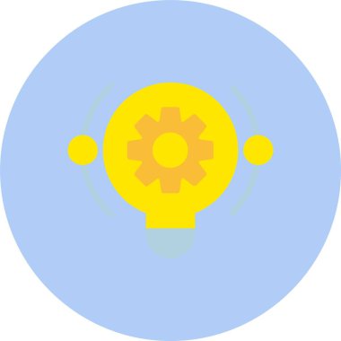 Yaratıcı Süreç Düz Çember Simgesi