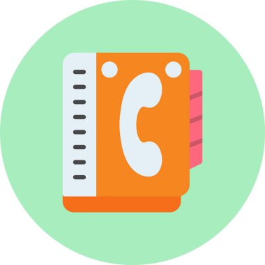 Kişi Kitabı Düz Çember Simgesi