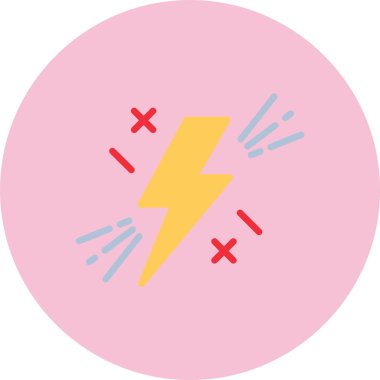 Şimşek Düz Çember Simgesi