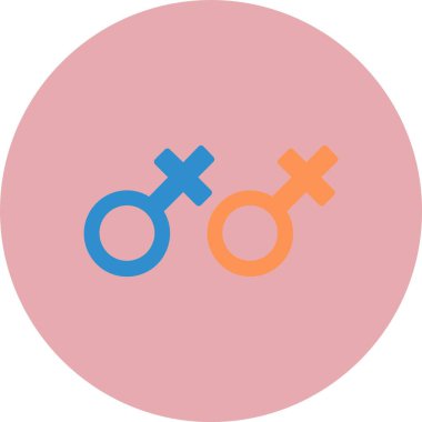 Homoseksüel Düz Çember Simgesi