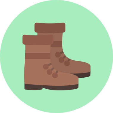 Çizmeler Düz Çember Simgesi