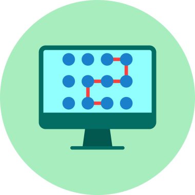 Desen Düz Çember Simgesi