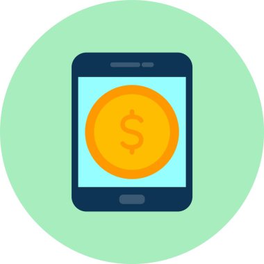 Para Birimi Düz Çember Simgesi