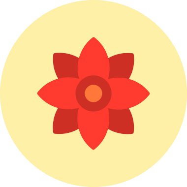 Çiçek Düz Çember Simgesi