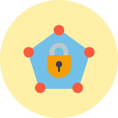 Özel Ağ Düz Çember Simgesi