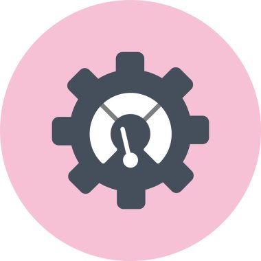 Daha Yüksek Vektör Satırı Düz Çember Simgesi