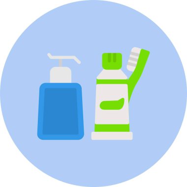 Tuvalet malzemeleri Düz Çember Simgesi