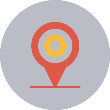 Yer Tutucu Düz Çember Simgesi