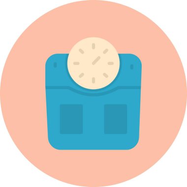 Ağırlık Ölçekli Düz Çember Simgesi