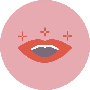 Ağız Düz Çember Simgesi