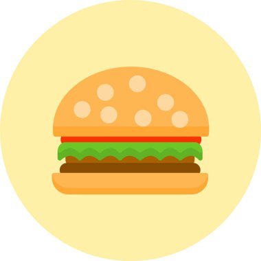 Burger Düz Çember Simgesi