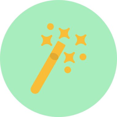 Sihirli Asa Düz Çember Simgesi