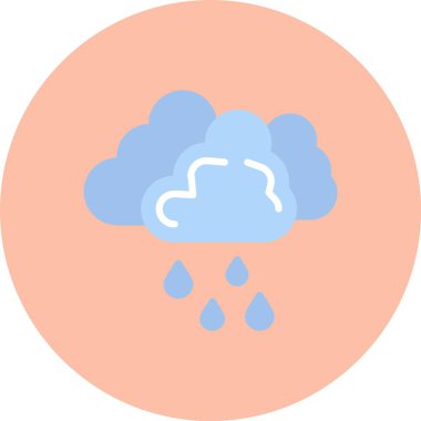 Düz Yağmur Çemberi Simgesi