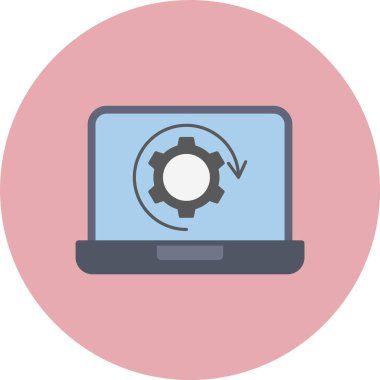 Mekanik Süreç Düz Çember Simgesi