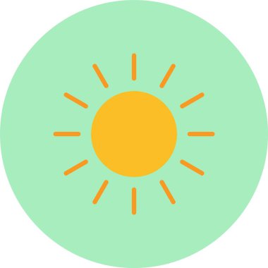 Güneş Düz Çemberi Simgesi