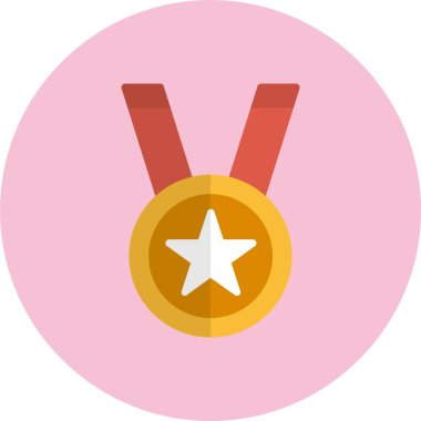 Madalya Düz Çember Simgesi