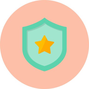 Rozet Düz Çember Simgesi