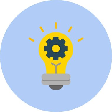 Yenilik Düz Çember Simgesi