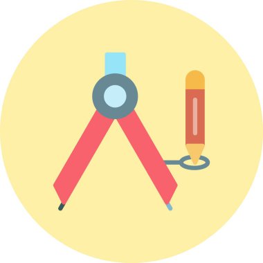 Pusula Düz Çember Simgesi