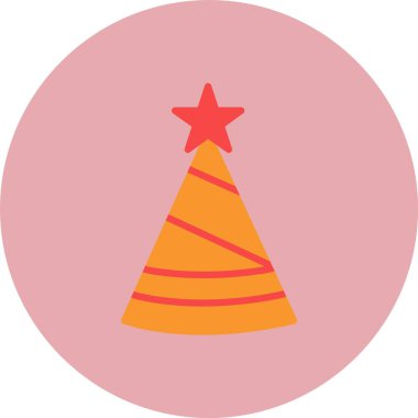 Parti Şapkası Düz Çember Simgesi