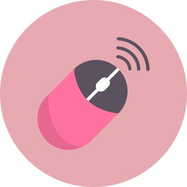 Bilgisayar Fare Düz Çemberi Simgesi