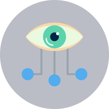 Veri Görselleştirme Düz Çember Simgesi