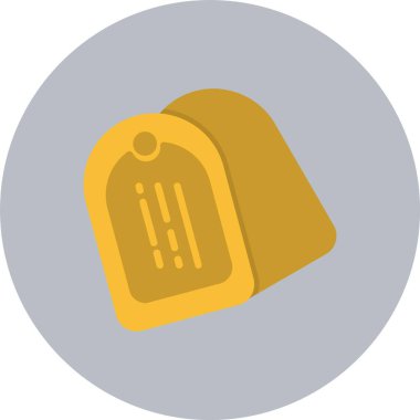 Köpek Etiketi Düz Çember Simgesi