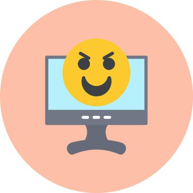 Öfke Düz Çember Simgesi