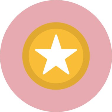 Yıldız Düz Çember Simgesi