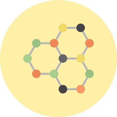 Altıgen yapı Düz Çember Simgesi