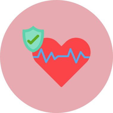 Hayat Sigortası Düz Çember Simgesi