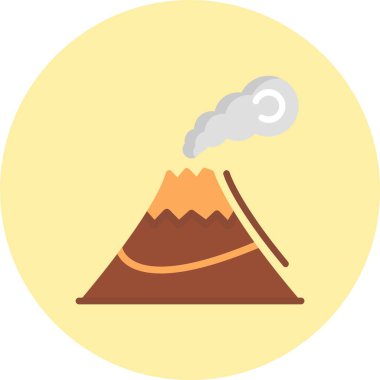 Volkan Düz Çember Simgesi