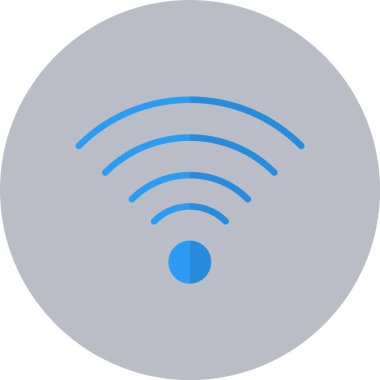 Wifi Düz Çember Simgesi