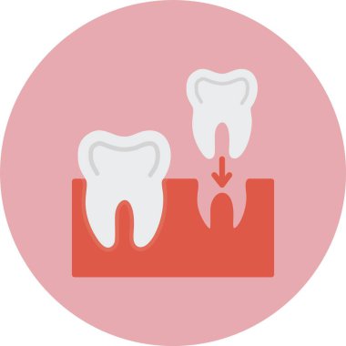 İmplantlar Düz Çember Simgesi
